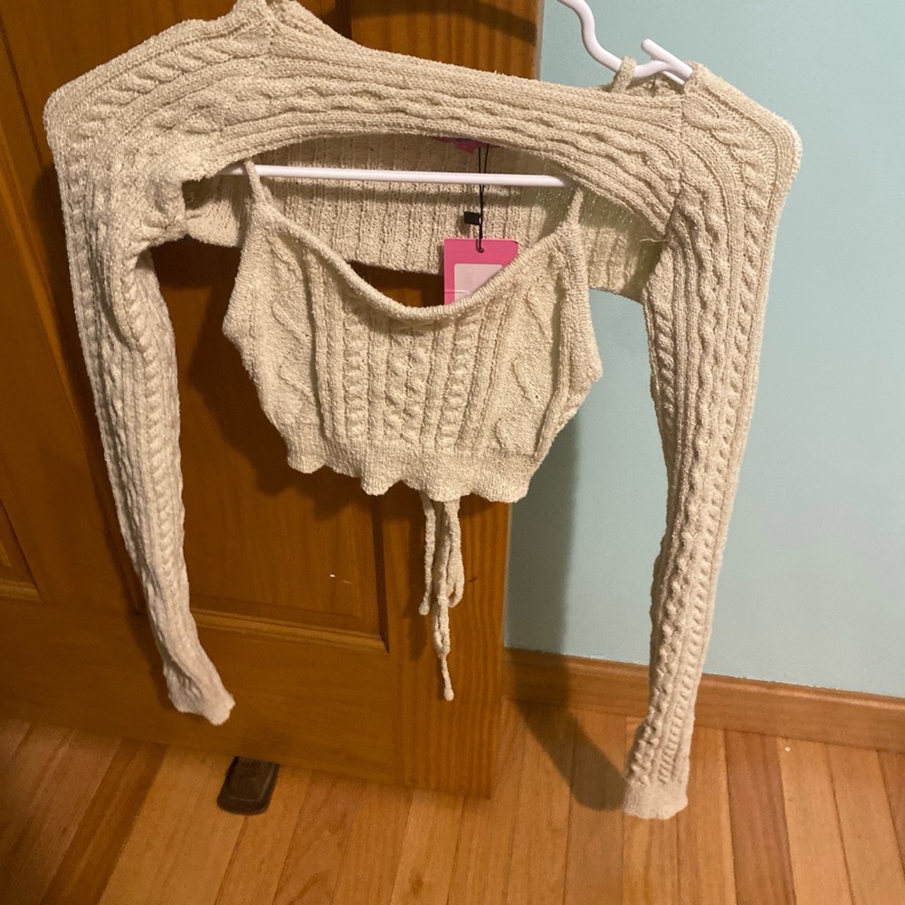 Edikted Two Piece Sweater Top